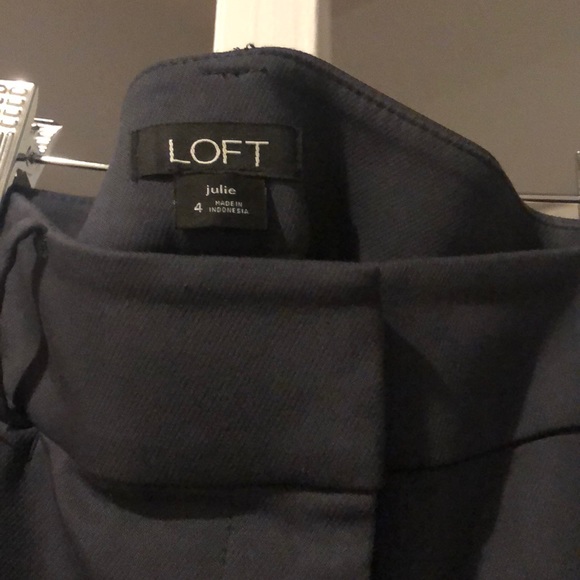 Loft Size 4 Gray Julie Pants - Picture 2 of 2